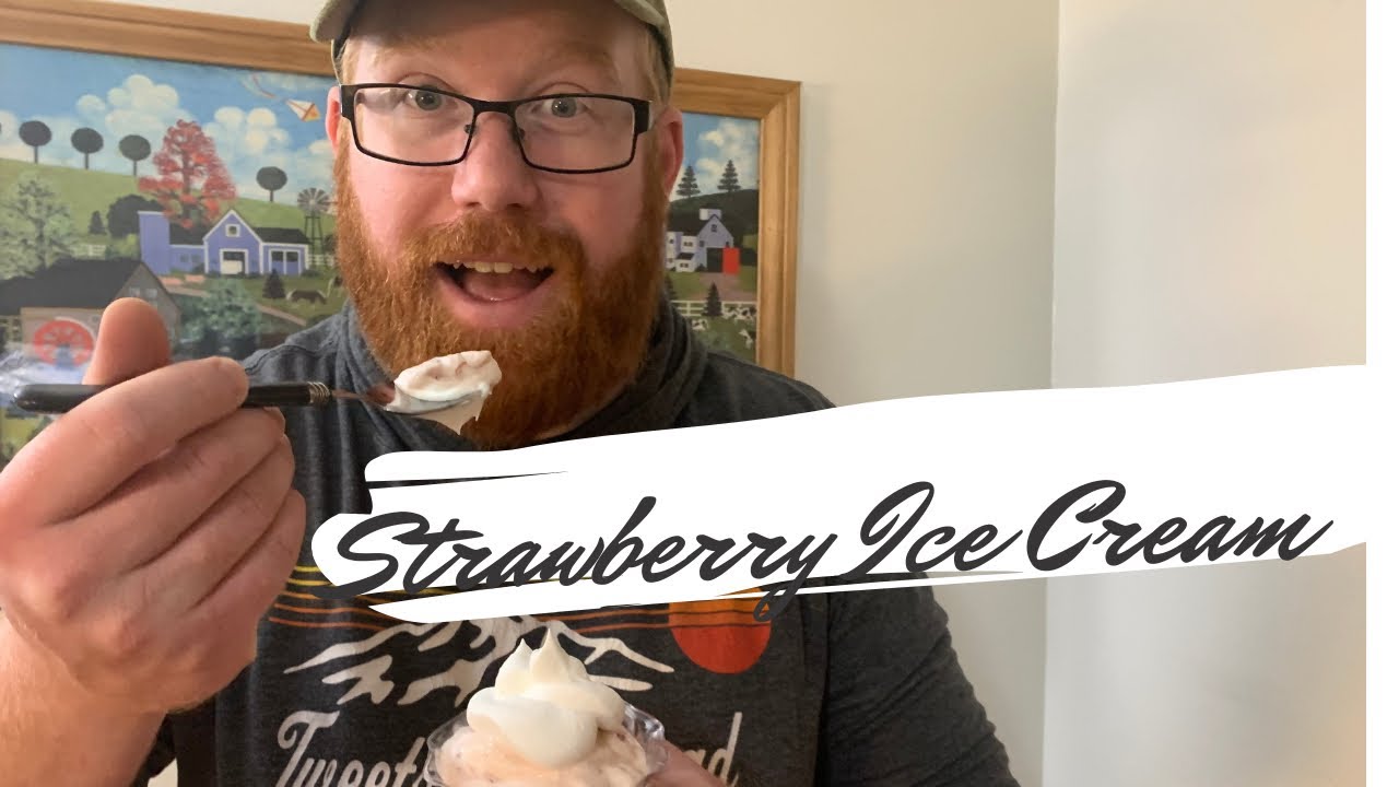 Nostalgia Ice Cream Maker Recipe-Making No-Cook Strawberry Ice Cream (Easy Homemade Fruit Ice Cream)