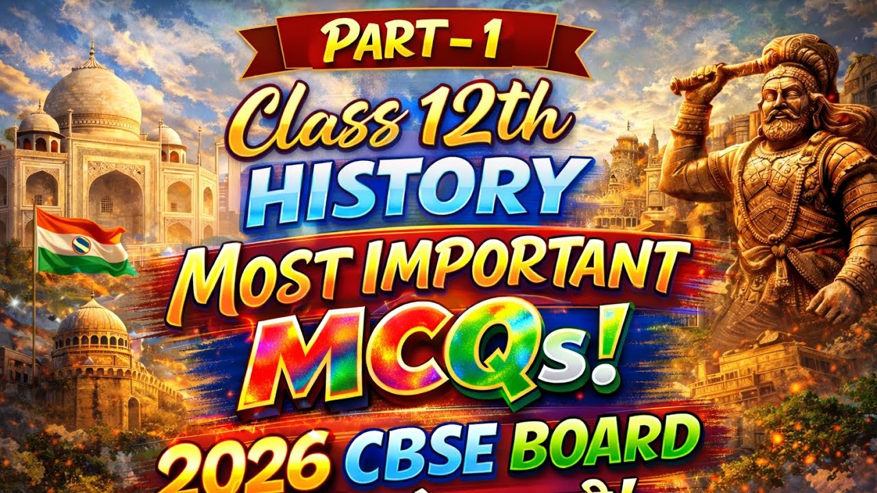 #class 12th History : {MOST IMPORTANT MCQ'S} Part-1.