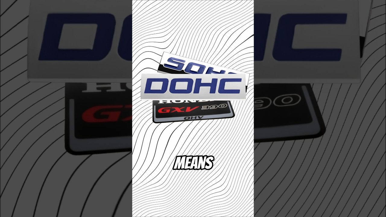 SOHC vs DOHC vs OHV Explained in 60 seconds