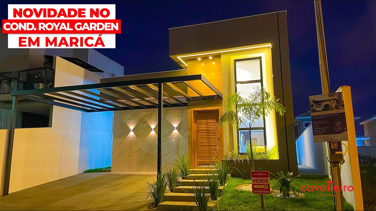 ✨NOVIDADE NO ROYAL GARDEN! CASA COM 3 QUARTOS, 1 SUÍTE C/ CLOSET, ÁREA GOURMET E PISCINA, MARICÁ-RJ