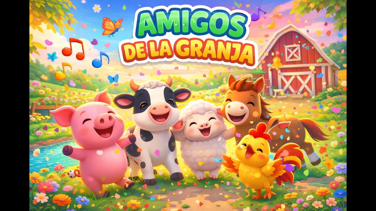 La Vaca y Sus Amigos de la Granja 🎶 | Canción Infantil