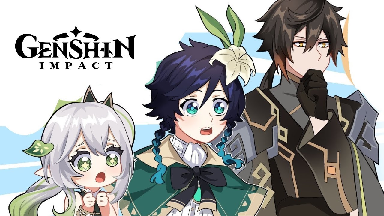 4 arcontes, un bebé - Genshin Impact comic (FANDUB)