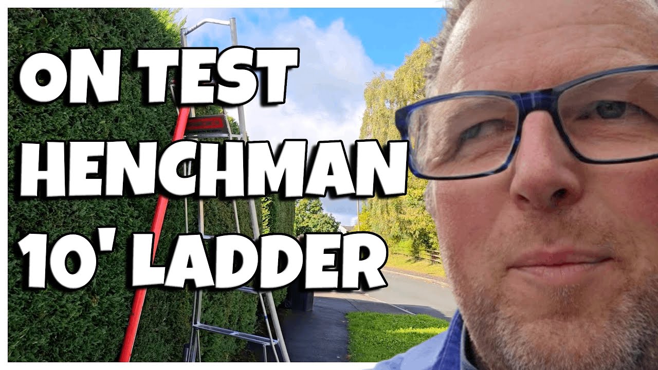Henchman tripod ladders for uneven ground | First day hedge cutting, Testing out the new ladder
