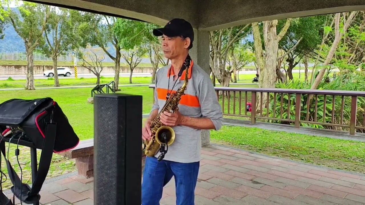 在龍潭三坑生態公園街藝表演~阿文哥薩克斯風演奏今生最愛的人