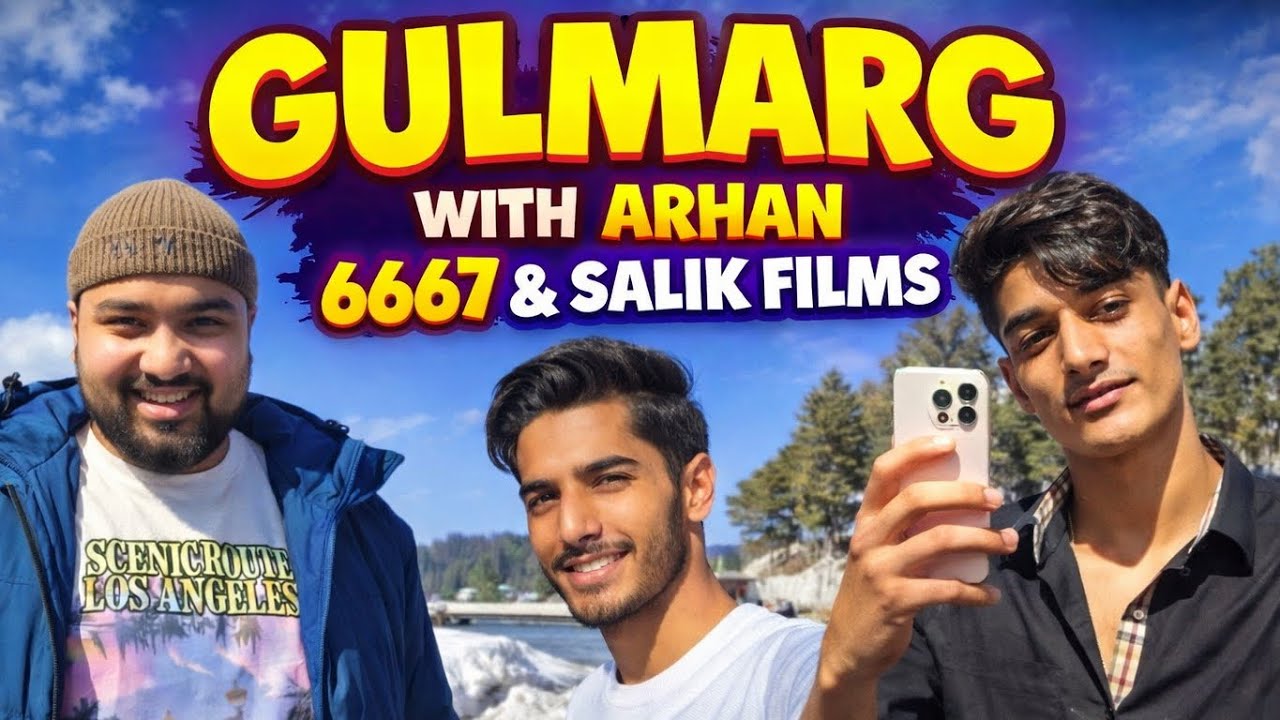 A day with Arhan 6667 and @SalikFilms in gulmarg vlog 10.🫶🏼