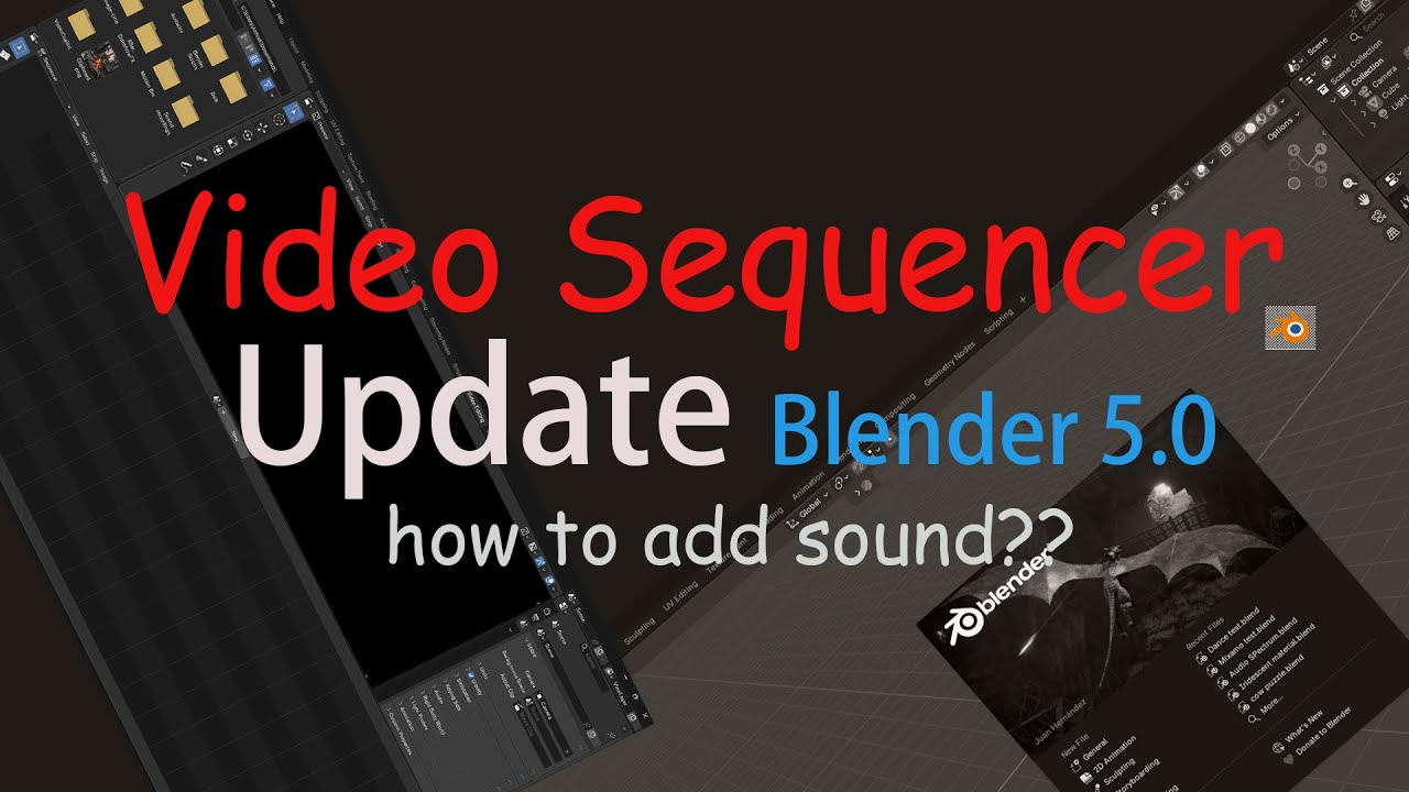 How to Add sound in Blender 5.0 - Video Sequencer Update