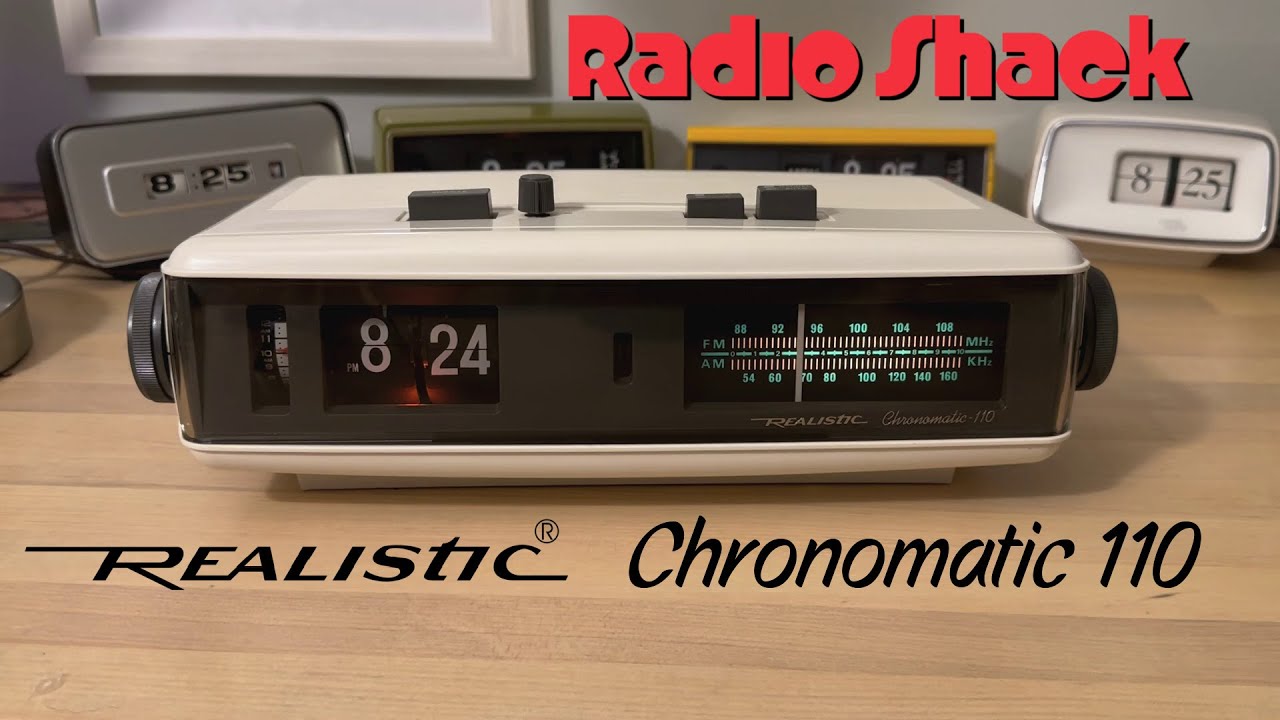 The RadioShack Realistic Chronomatic 110 Flip Clock Radio - repaired