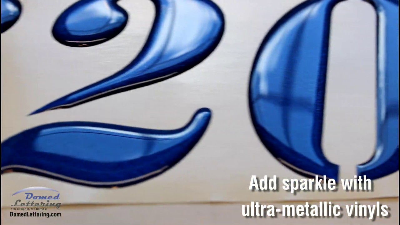 Raised Domed Lettering Promo