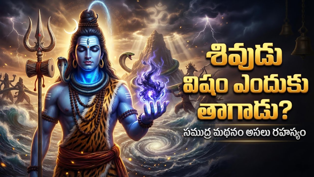 శివుడు విషం ఎందుకు తాగాడు? | సముద్ర మథనం అసలు రహస్యం | Neelkantha Story Telugu 
