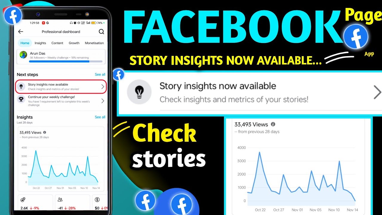 Facebook story insights now available | story insights now available facebook page