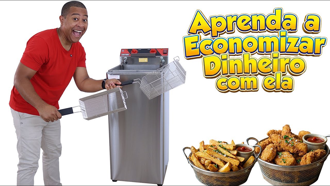 Fritadeira para Ganhar Dinheiro | Fritadeira Elétrica Zona Fria 8000w Profissional 15 Litros Alta