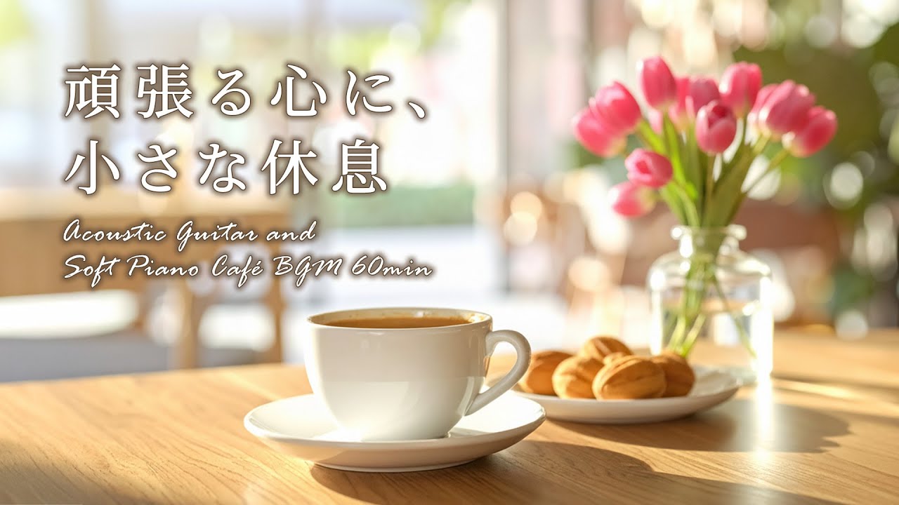 頑張る心に、小さな休息を☕ 心ほどける心地よいギターとピアノ｜作業用・勉強用・癒やしのカフェ音楽 #cafebgm #chill