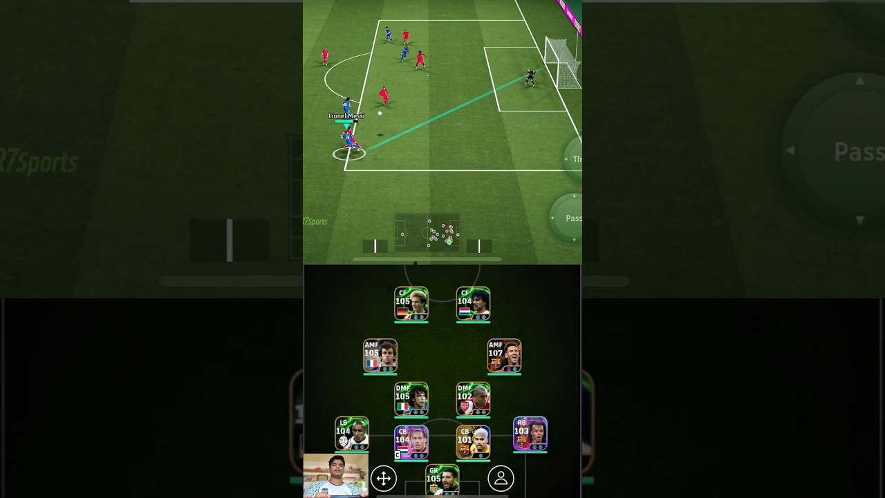 Blitz Messi😮 Best formation for longball counter Fabio capello⚽☢️  #efootball2025