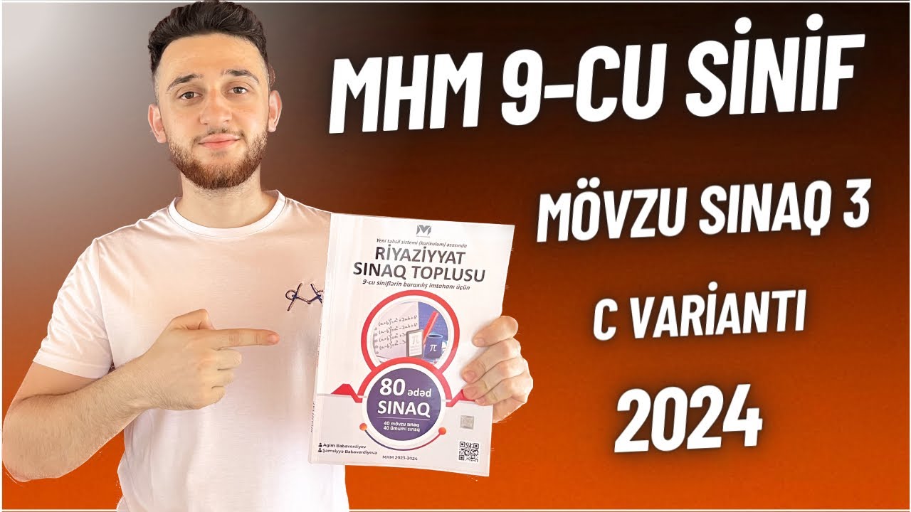 ✅ 2024 Buraxılış İmtahanına Hazırlıq | (9-cu sinif) | Mövzu sınaq 3 (C)
