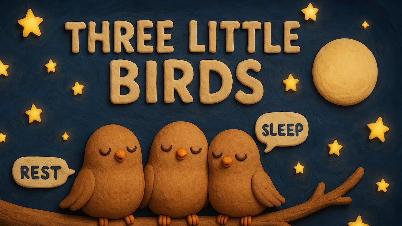 Three Little Birds | Lullaby for Kids | Super Simple Songs