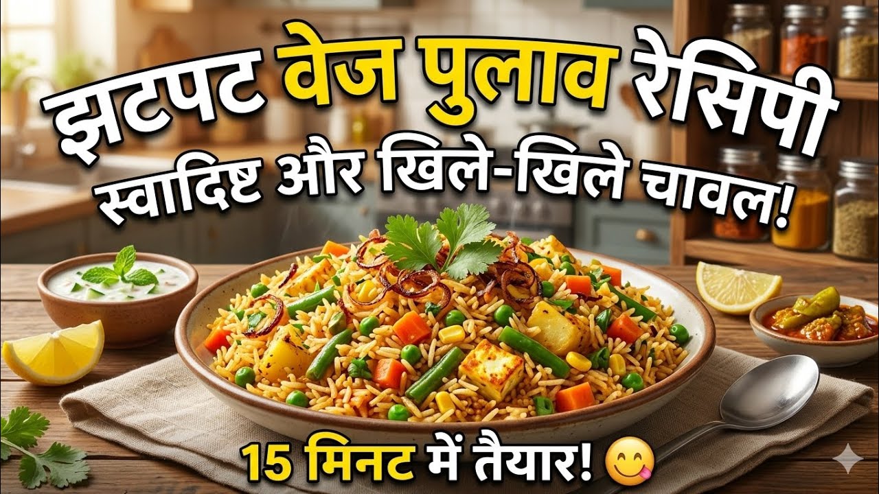 Swadist or tasty veg pulao 