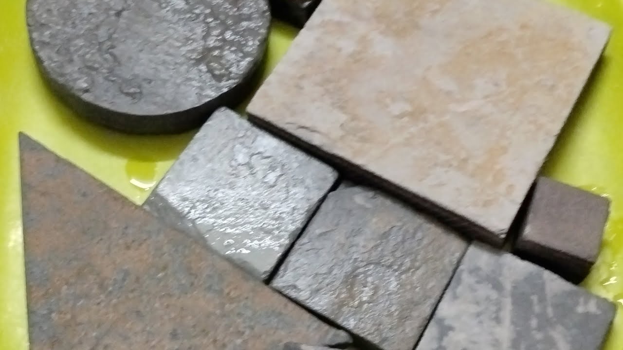  Only Pure Deep Black🖤🖤Slate Items Wet Cleaning Video💥