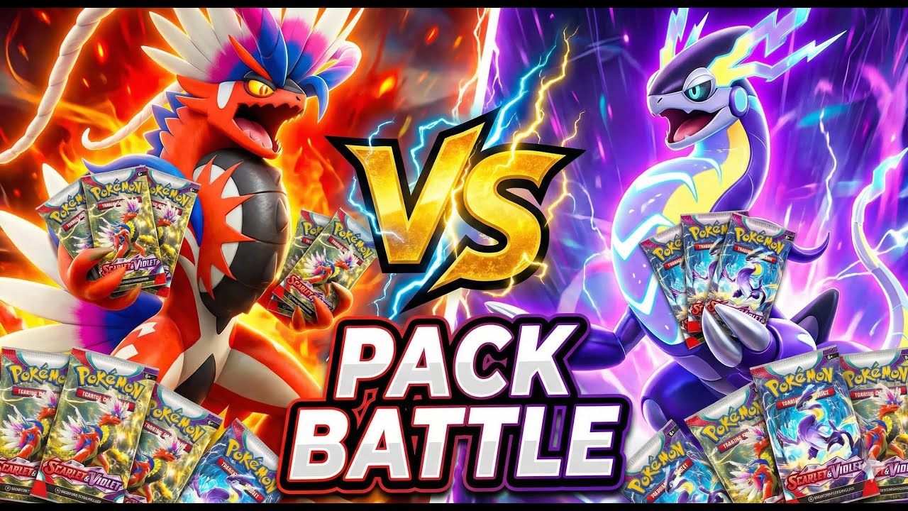 WHO WON?? INSANE SCARLET&VIOLET PACK BATTLE