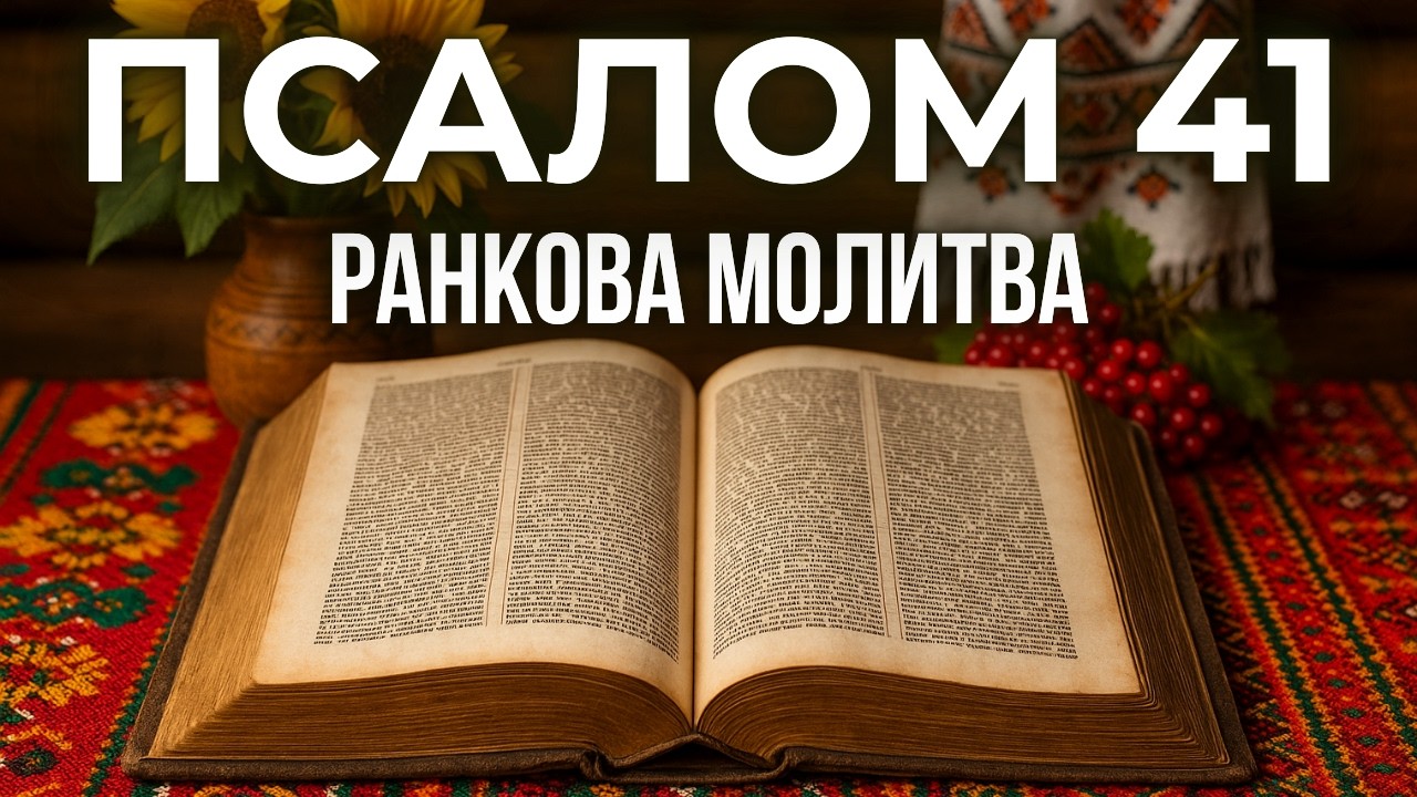 ПСАЛОМ 41 | Як олень прагне води — так душа моя прагне Тебе | Ранкова Молитва на кожен День