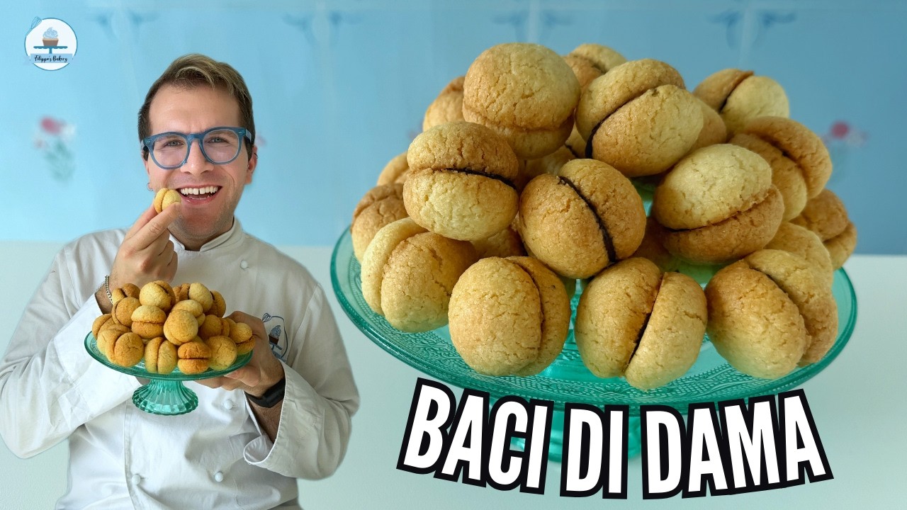 BACI DI DAMA, i biscotti alle mandorle e cioccolato | Filippo's Bakery