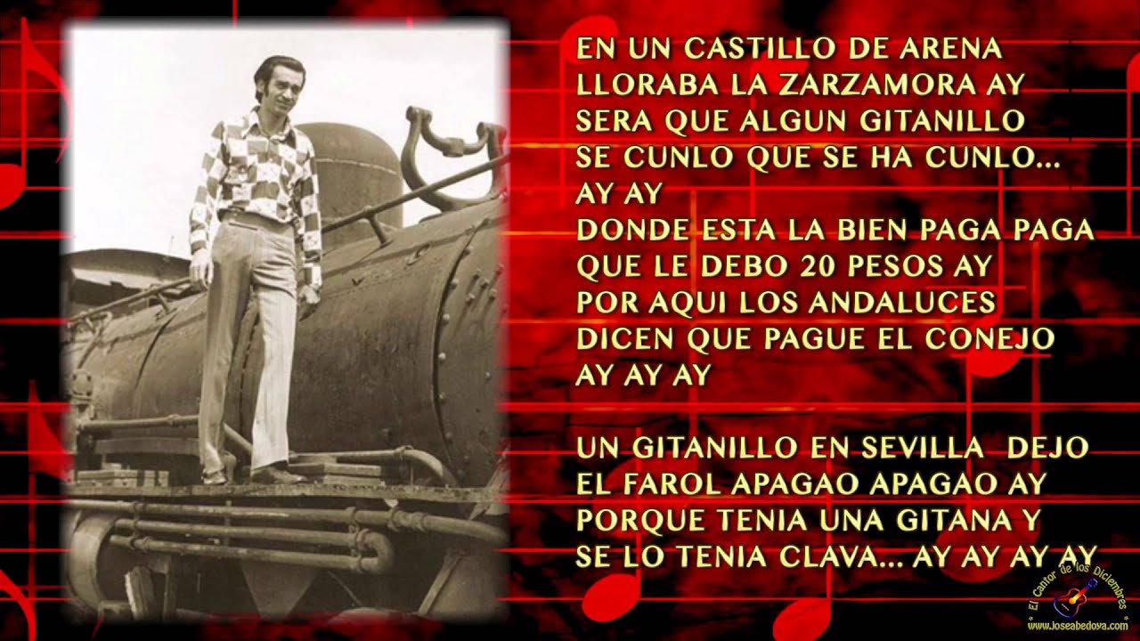 EL GITANO GROSERON - GILDARDO MONTOYA (CON LETRA)