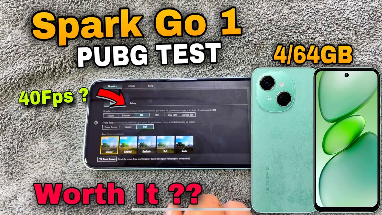 TECNO SPARK GO 1 PUBG TEST !!🥵🤯| Buy Or Not ??| Ghraphics Test | Fps Test | Gyro Test | Battery Test