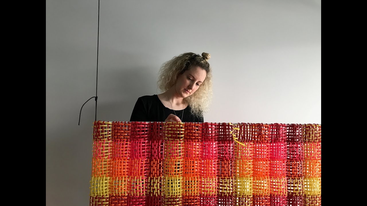 Zip Tie Tapestry Window Installation for the Toronto Design Offsite Festival