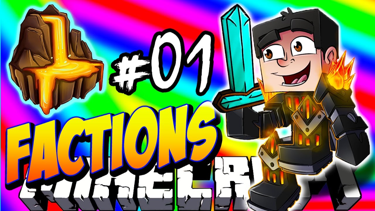 Minecraft FACTIONS VERSUS #1 'MOLTEN REALM!' - Treasure Wars S2