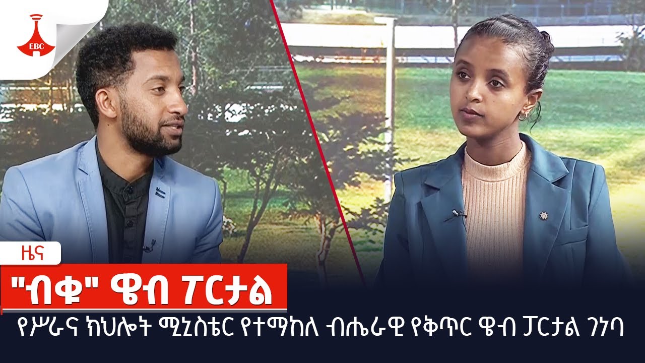የሥራና ክህሎት ሚኒስቴር የተማከለ ብሔራዊ የቅጥር ዌብ ፓርታል ገነባ Etv | Ethiopia | News