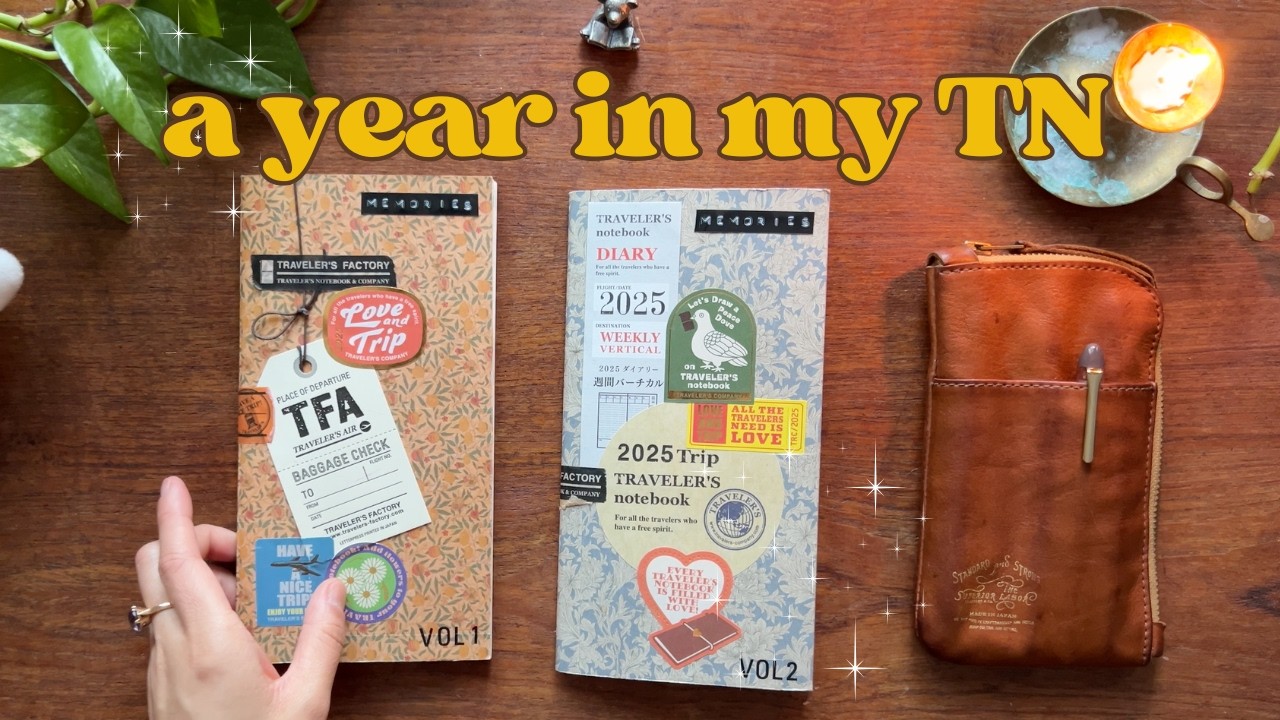 my 2025 traveler&rsquo;s notebook flipthrough (a cozy catch up)