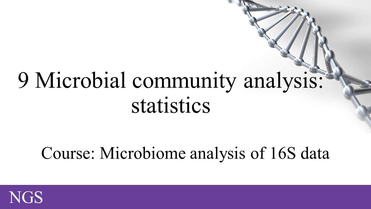 9 Microbial community analysis: statistics