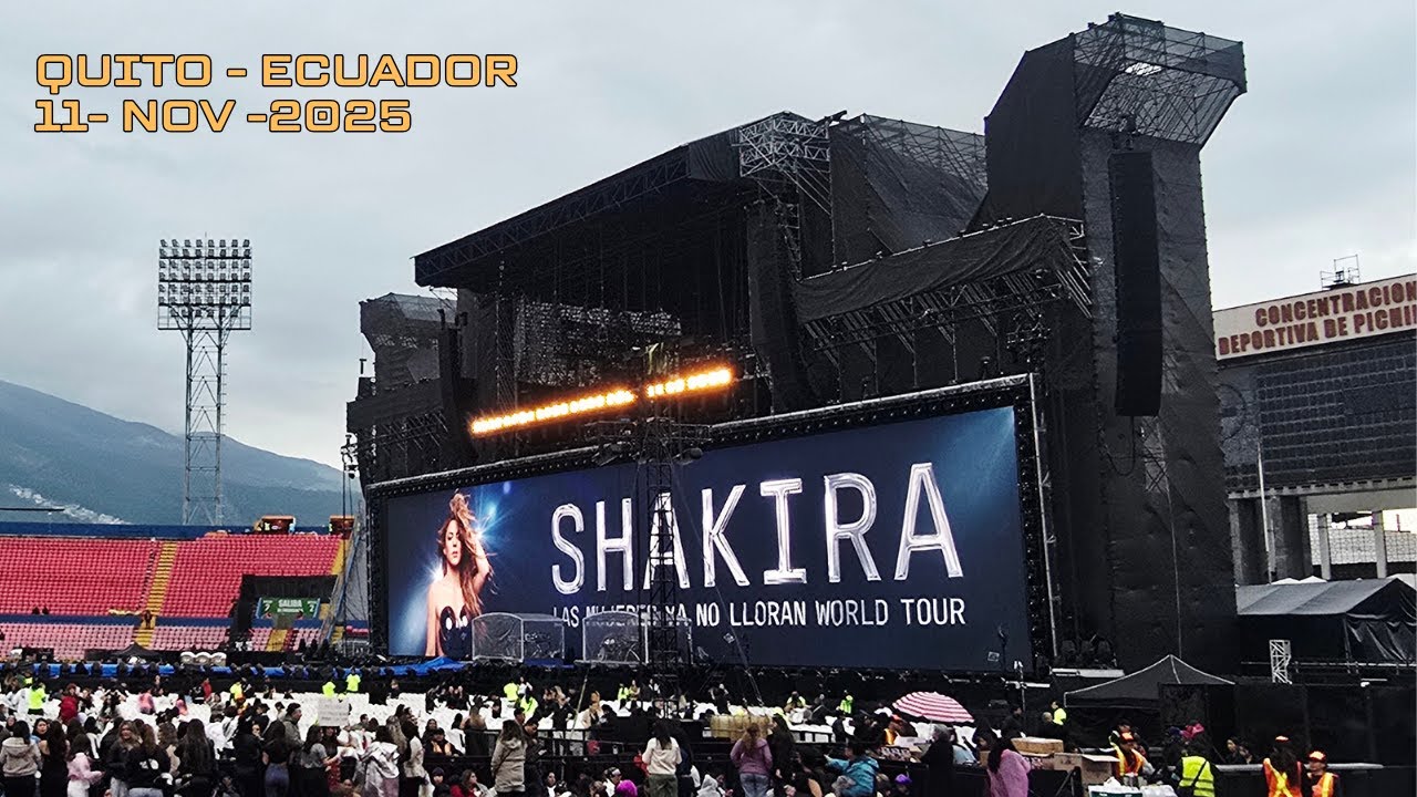 Shakira. Las Mujeres ya no Lloran Word Tour. Quito - Ecuador, Tercera fecha 11-Nov-2025