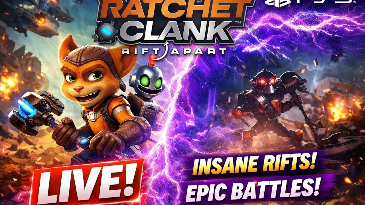 Ratchet Clank Rift Apart Ps5 game Live Stream no mic