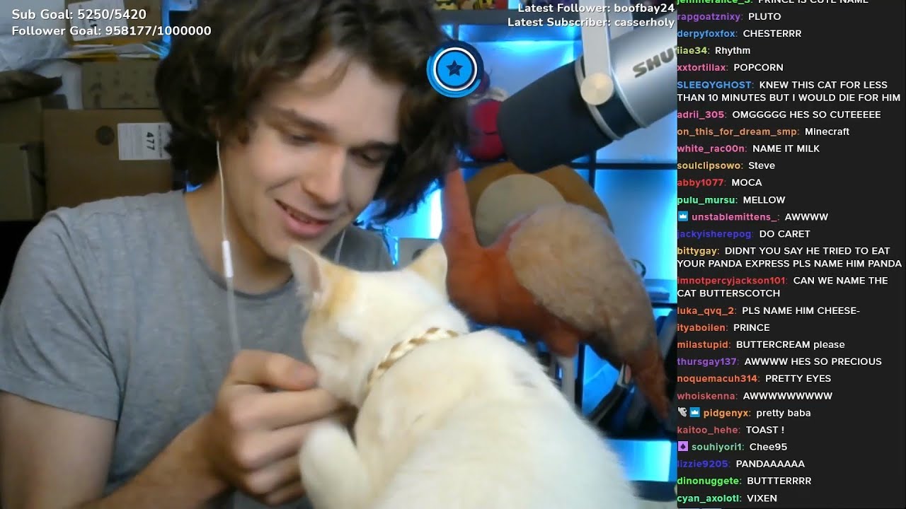 Eret and his Cat Being Cute For 6 Minutes