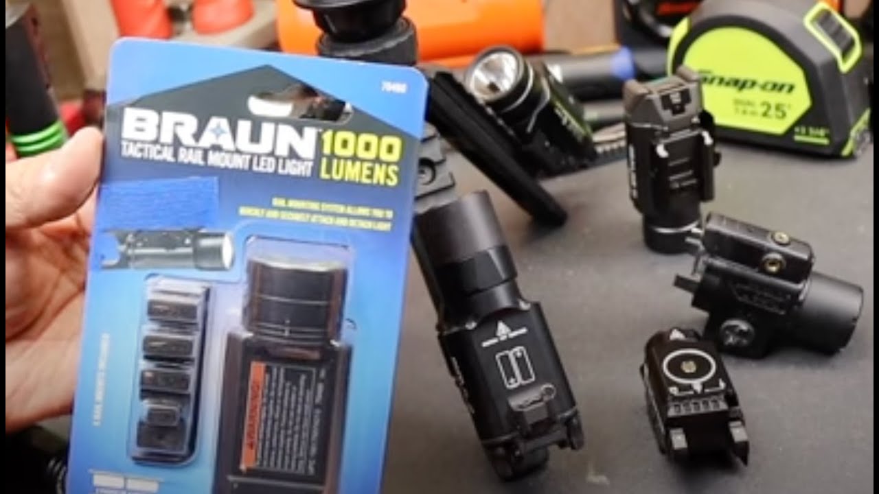 Braun Tactical Rail Light: Пожалуйста, Harbor Freight, исправьте три ошибки! Пока что это не отно...