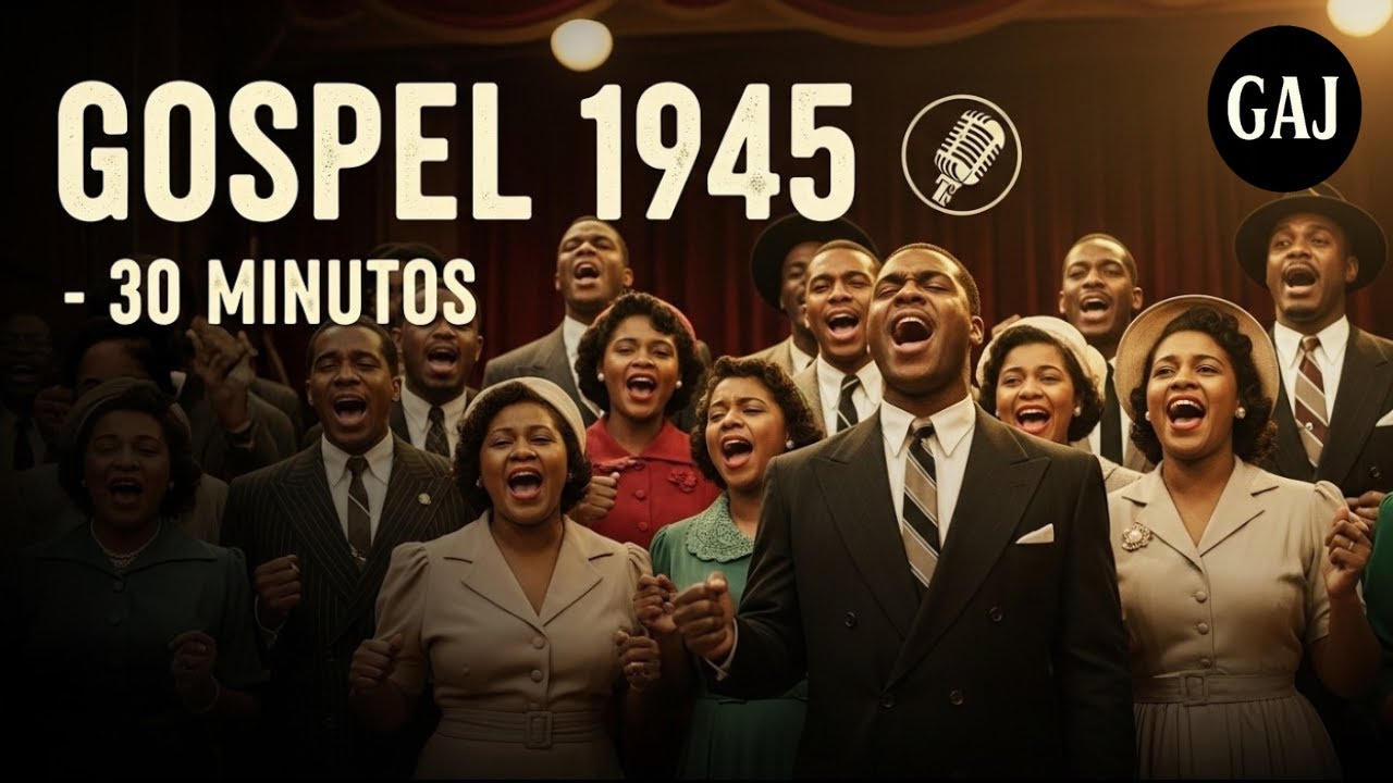 🙏 Gospel Afroamericano 1945 | “Santo Espíritu” | Himnos Cristianos de Poder y Fe ✝️