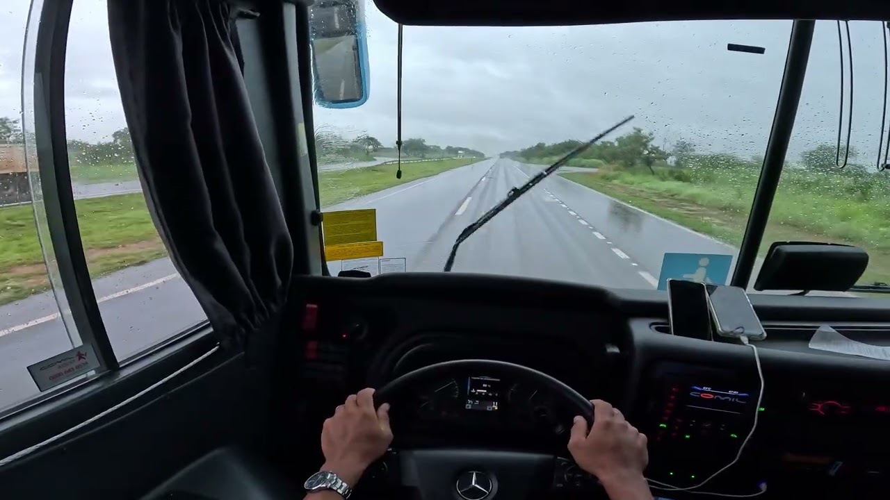 Ao volante, Viagem Satisfat&oacute;ria: Vis&atilde;o do Motorista 🚌 ​#Busologia #OnibusRodoviario #POV #viral #bus