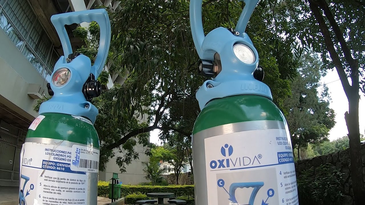 Así se utilizan los tanques de oxigeno pequeños