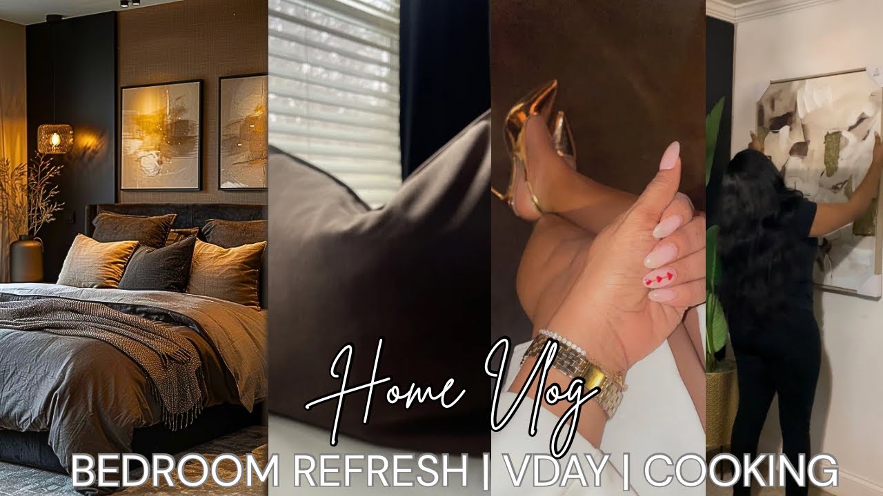 Decorating My Bedroom Brown | New Decor | Valentines Date Night | Snowed In | New Soup Recipe