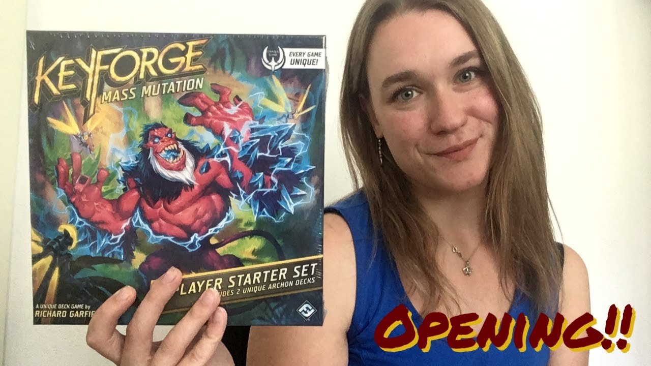 Opening a KeyForge Mass Mutation 2 player starter set!!!!