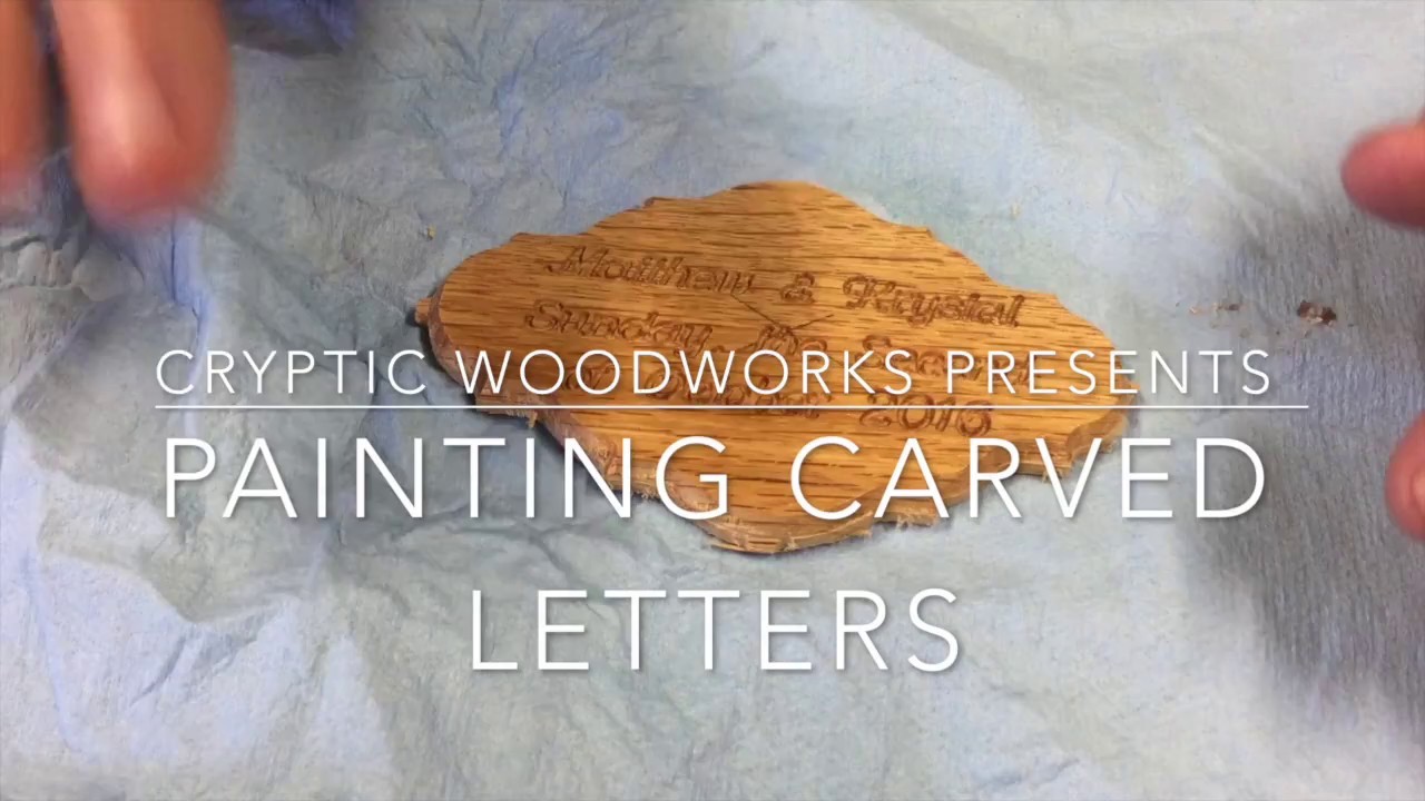 Painting Engraved Letters