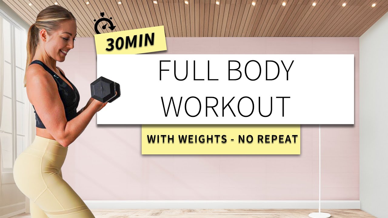 Full Body Workout - with weights - No repeat !