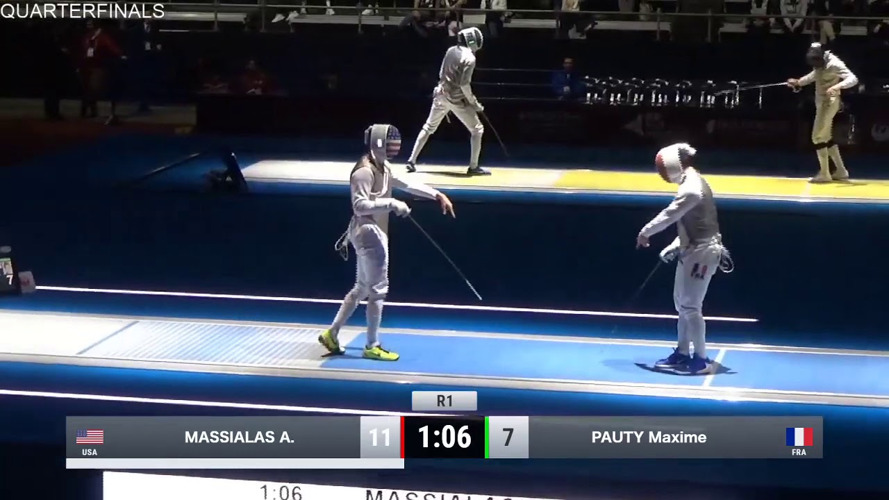 2019 137 T08 01 M F Individual Tokyo JPN WC BLUE PAUTY FRA vs MASSIALAS USA