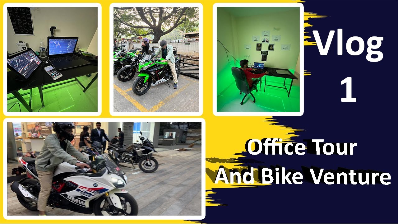 OPTION TRADERS GOING FOR BIKE SHOPPING!! | MONEYVERSE'S OFFICE | BMW VS KAWASAKI? | VLOG 1