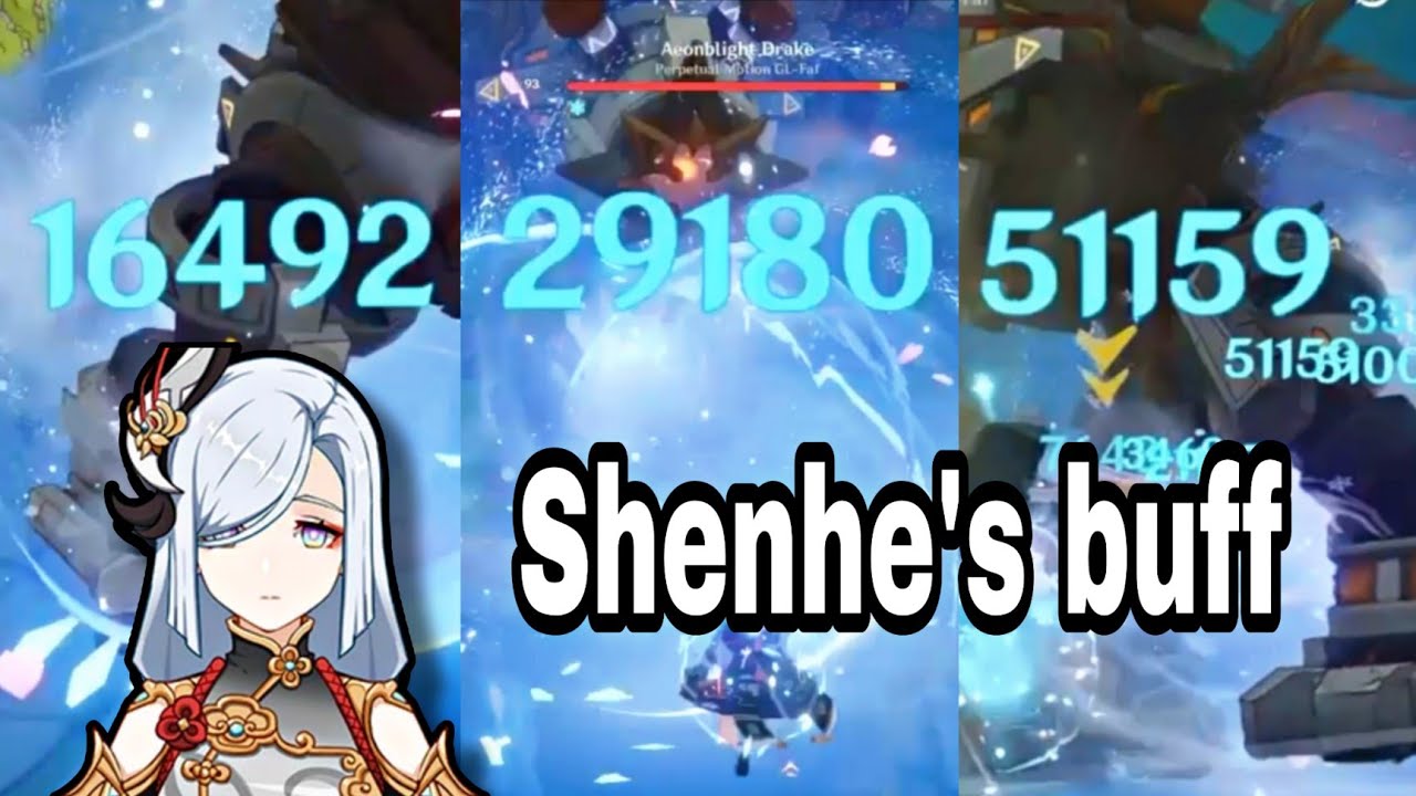 C0 shenhe's buff for C0 ayaka showcase (Genshin Impact)