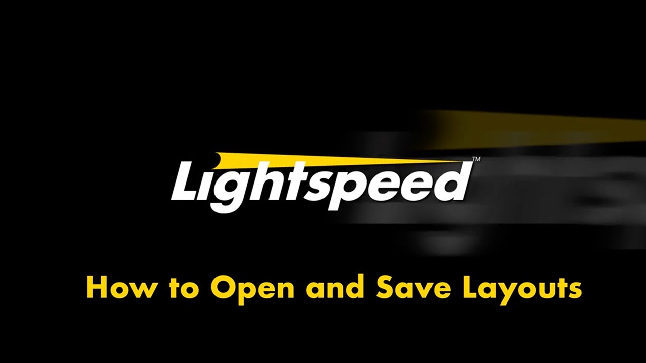 How to Open and Save Layouts on Lightspeed Trader