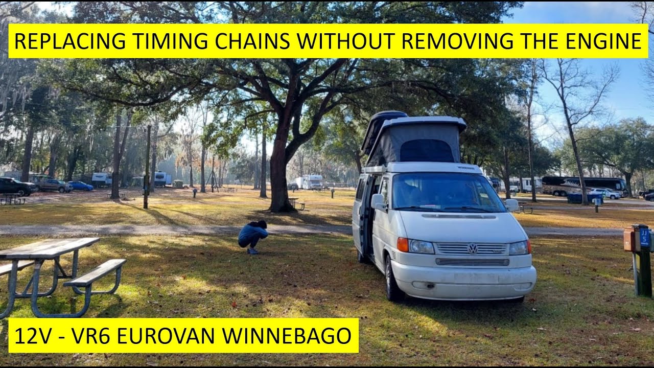 Replacing VR6 Eurovan timing chains  without  removing the engine!
