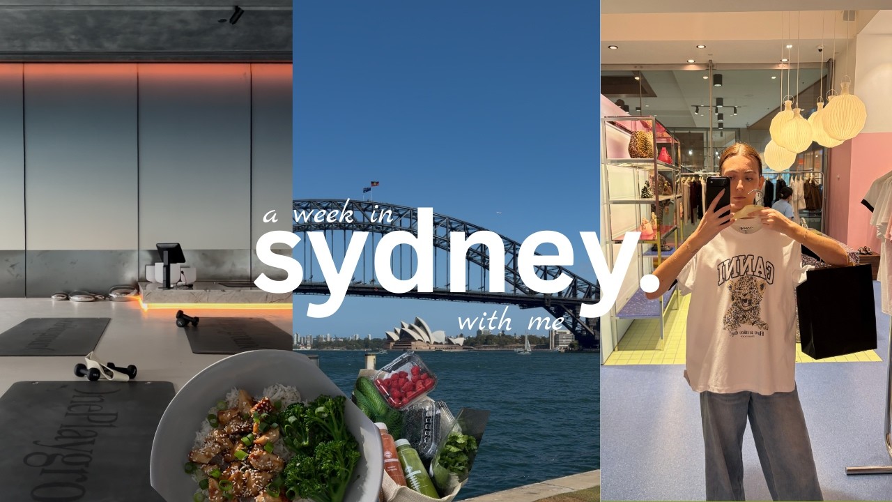 sydney week in my life: pilates, cooking and reading!