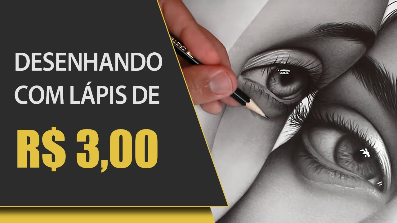 DESENHANDO COM LÁPIS BARATO - OLHO REALISTA