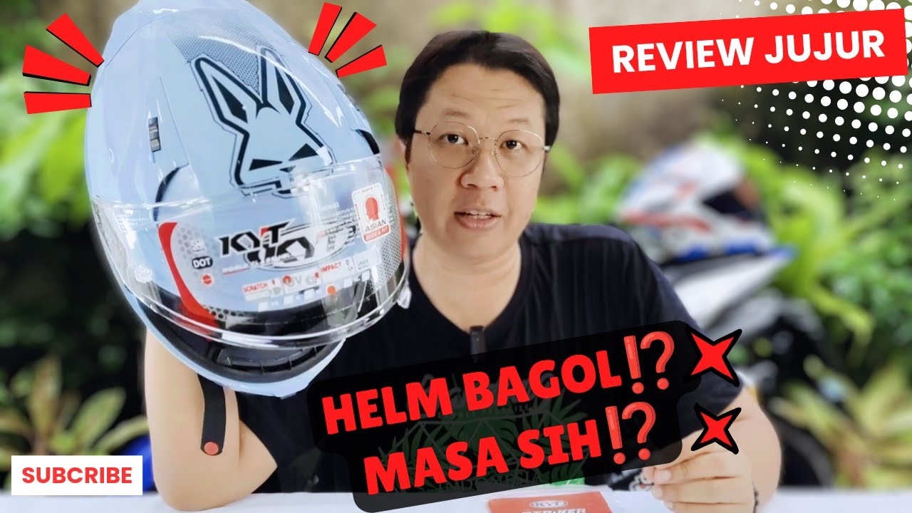 Review Jujur Helm KYT Striker Yang Katanya Helm Bagol - Helm KYT Original - Bukan Helm Copy
